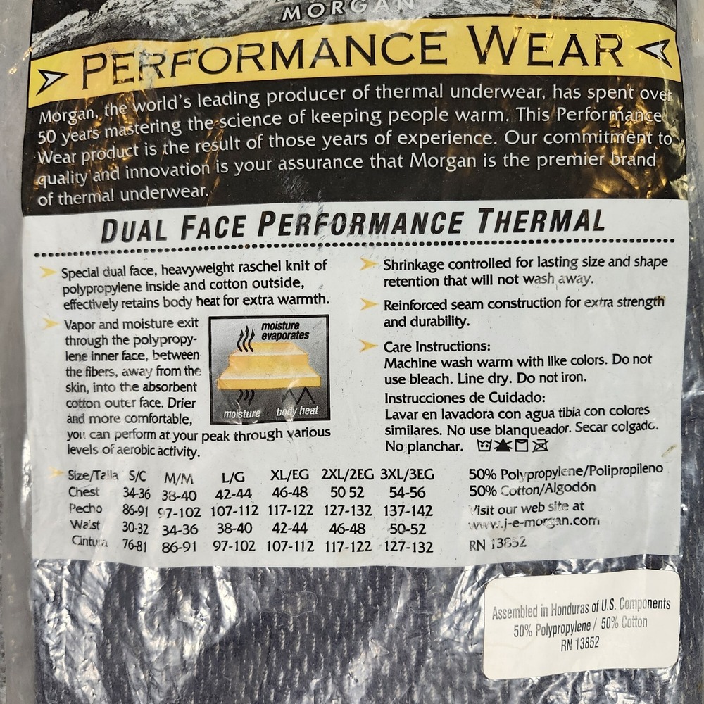 Morgan Performance Dual Face Thermal Men Pants‎ XL 42-44 Hunting Fishing New - Picture 5 of 7